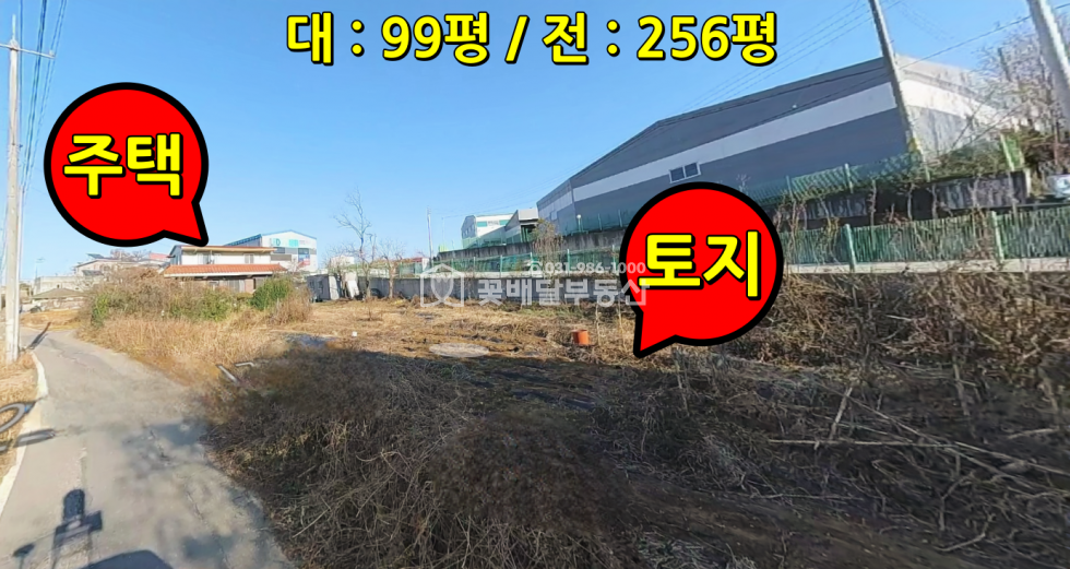 경기 김포시 통진읍 마송리 [김포꽃배달부동산] 통진읍 마송리 도로접 토지매매 주택있음, 공장창고신축, 코너자리, 추후더좋아질땅 매매 매물번호 10227 사진 1
