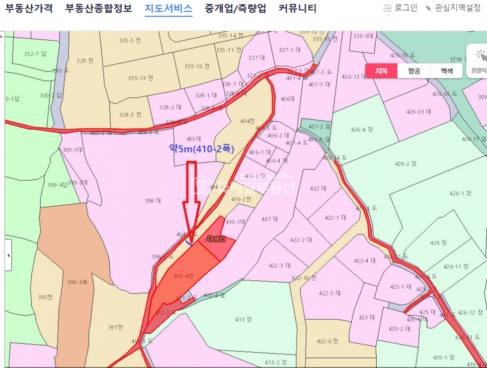 경기 김포시 통진읍 마송리 [김포꽃배달부동산] 통진읍 마송리 도로접 토지매매 주택있음, 공장창고신축, 코너자리, 추후더좋아질땅 매매 매물번호 10227 사진 3