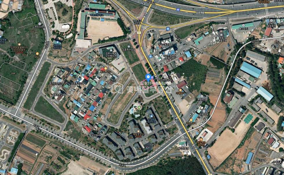 경기 김포시 통진읍 마송리 [김포꽃배달부동산] 근생건물신축부지 200평 매매, 가시성좋은 대로변 위치, 건폐율 60% 용적률 230% 5층 매매 매물번호 10176 사진 2