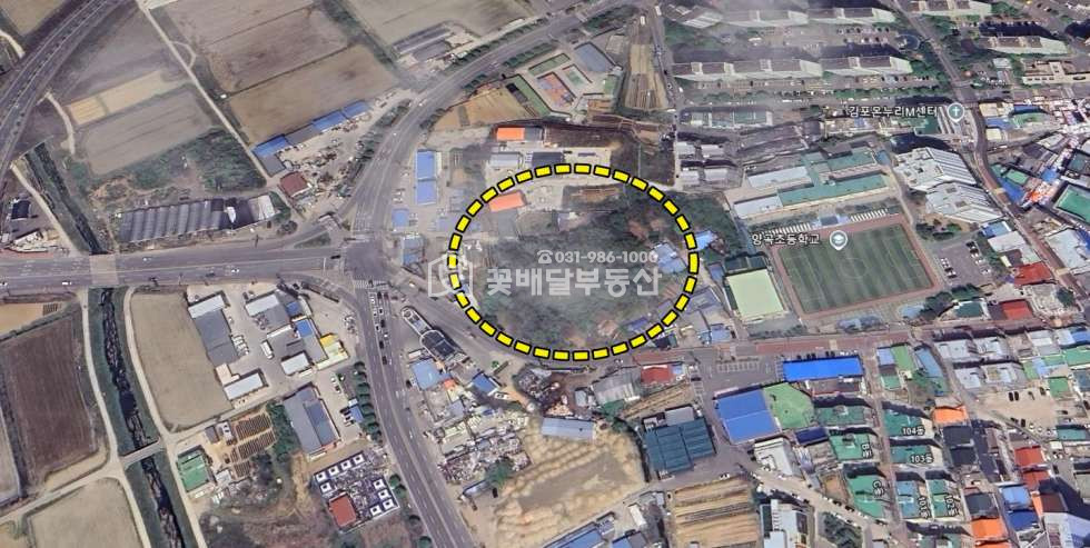 경기 김포시 양촌읍 양곡리 [김포고촌꽃배달부동산] 양곡로 2차선 20m 접한 자연녹지 6083㎡ 매매 매물번호 10222 사진 2